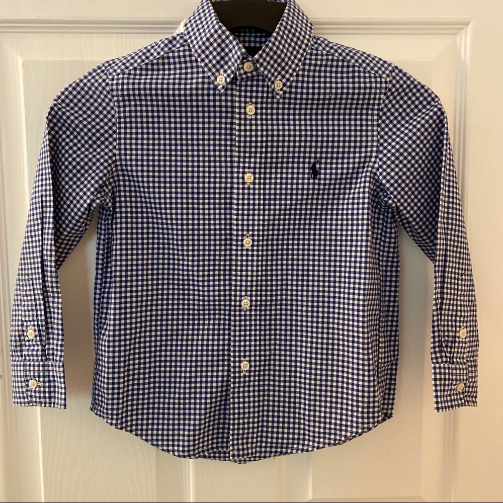 Ralph Lauren Checkered Buttoned Up Dress Shirt